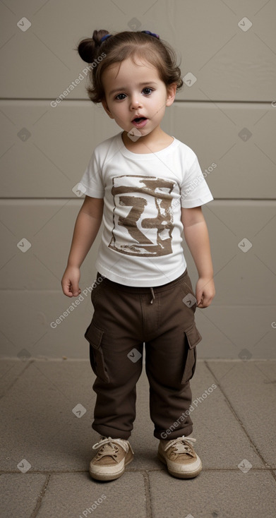 Uruguayan infant boy with  brown hair