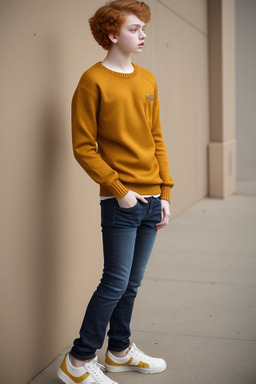 Iraqi teenager non-binary with  ginger hair