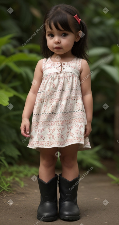 Costa rican infant girl 