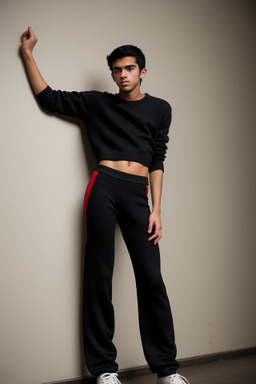 Costa rican teenager boy with  black hair