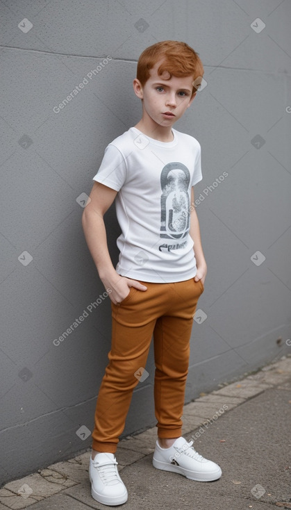 Uruguayan child boy with  ginger hair