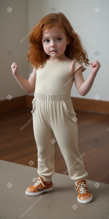 Uruguayan infant girl with  ginger hair