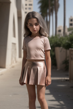 Israeli child girl with  gray hair