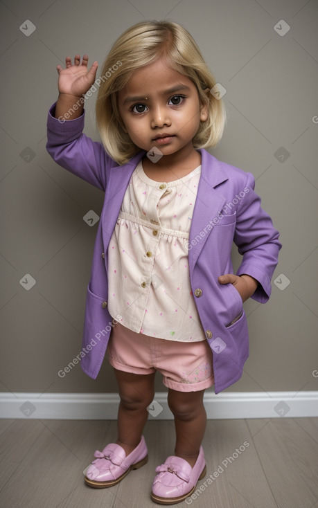 Bangladeshi infant girl with  blonde hair