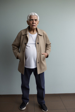 Venezuelan elderly male with  white hair