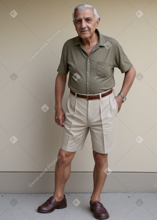 Elderly male with  gray hair