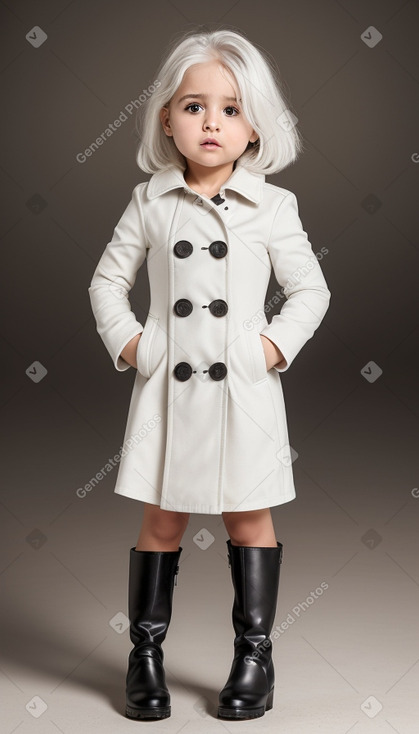 Libyan infant girl with  white hair