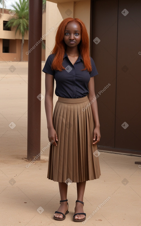 Sudanese adult female with  ginger hair