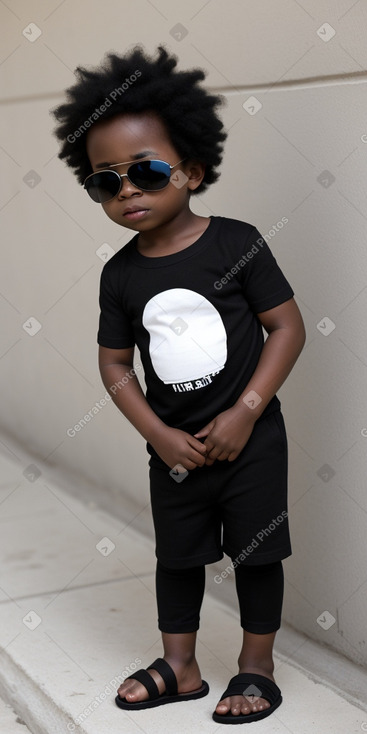 Nigerian infant boy with  black hair