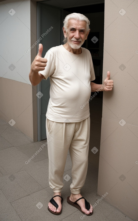 Argentine elderly male with  white hair