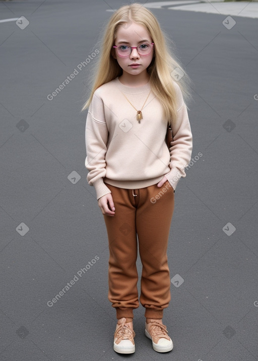 Child female with  blonde hair