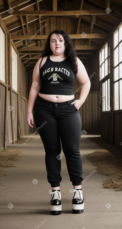 Irish teenager girl with  black hair