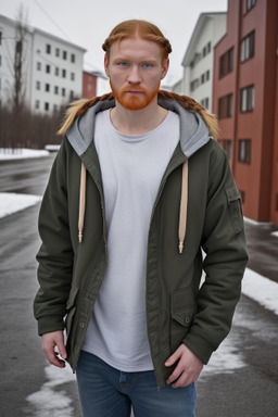 Russian adult male with  ginger hair