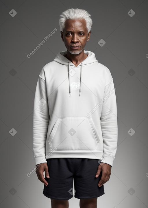 Tanzanian 45 years male with  white hair