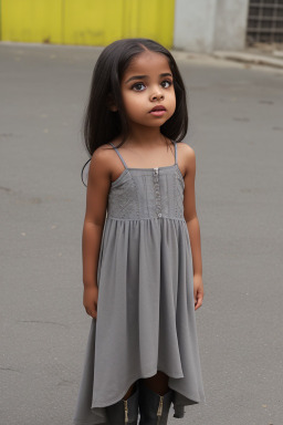 Dominican child girl with  gray hair