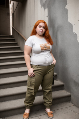 Colombian young adult female with  ginger hair