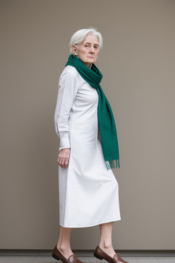 Irish elderly female with  white hair