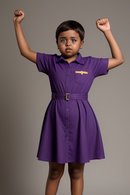 Ethiopian child girl with  brown hair