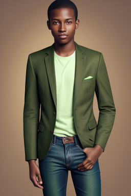 Young adult male with  brown hair