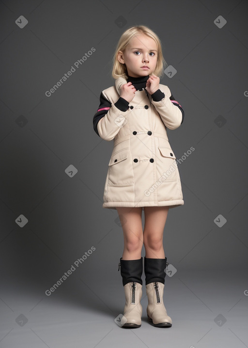 Slovak infant girl with  blonde hair