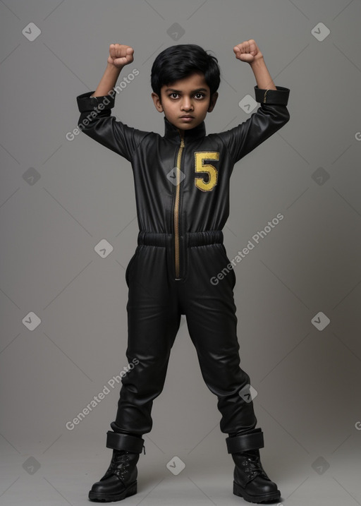 Bangladeshi child boy with  black hair