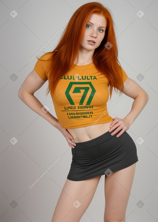 Lithuanian adult female with  ginger hair