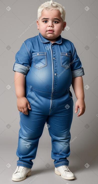 Libyan child boy with  white hair