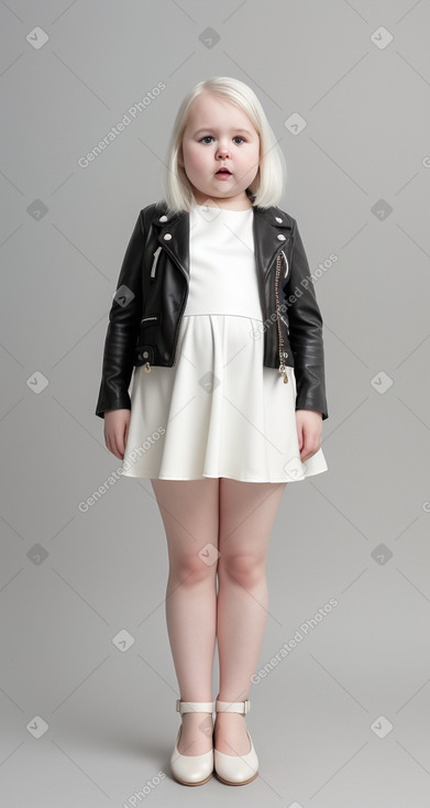 Belarusian infant girl with  white hair