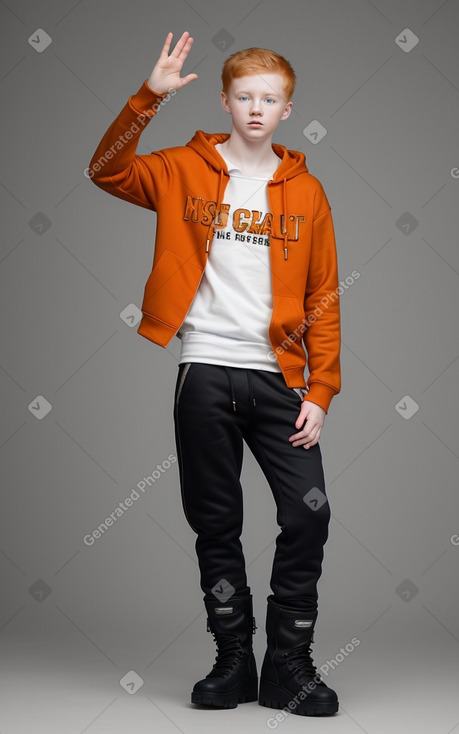 Teenager boy with  ginger hair