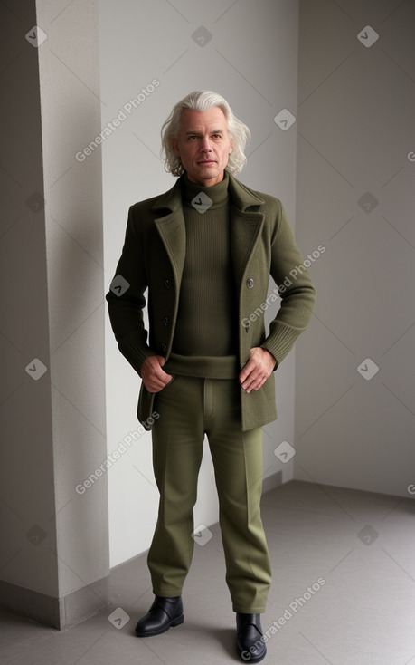 Dutch 45 years male with  white hair