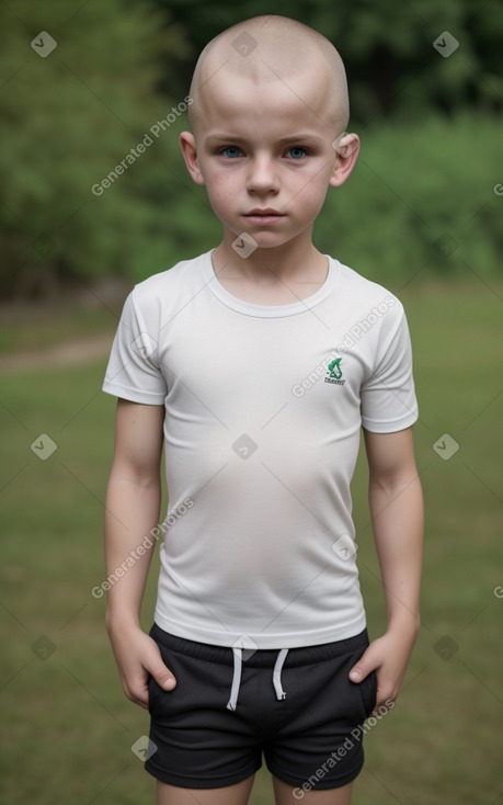 Belarusian child boy with  blonde hair