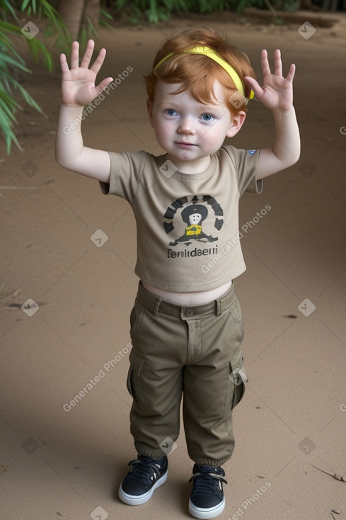 Zimbabwean infant boy with  ginger hair