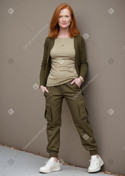 45 years female with  ginger hair