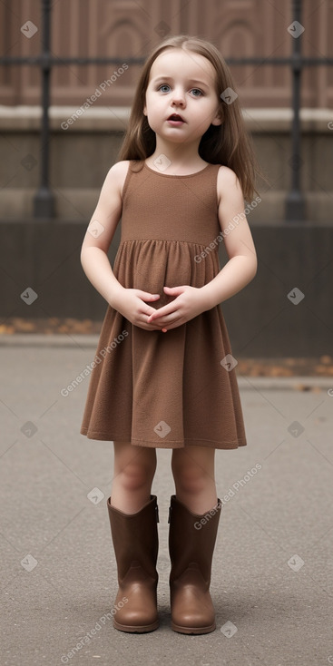 Hungarian infant girl with  brown hair