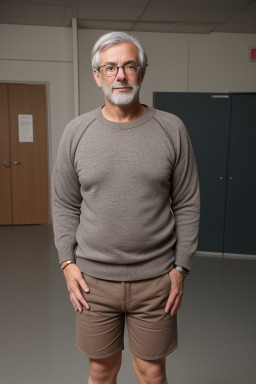 American adult male with  gray hair