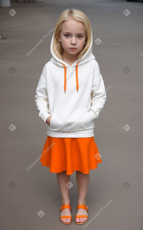 Child female with  blonde hair