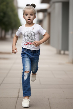 Portuguese infant boy with  white hair