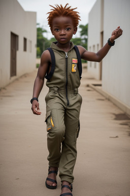 Ghanaian infant boy with  ginger hair