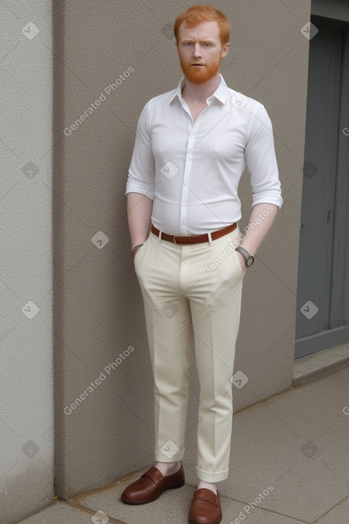 African adult male with  ginger hair