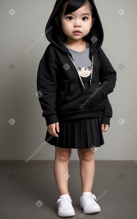 Thai infant girl with  black hair