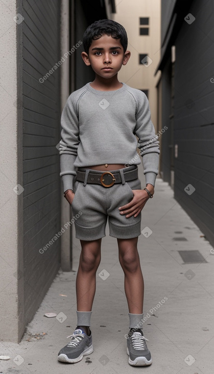 Omani child boy with  gray hair