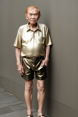 Indonesian elderly male with  ginger hair