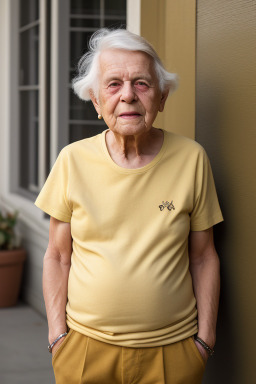 Elderly non-binary with  brown hair