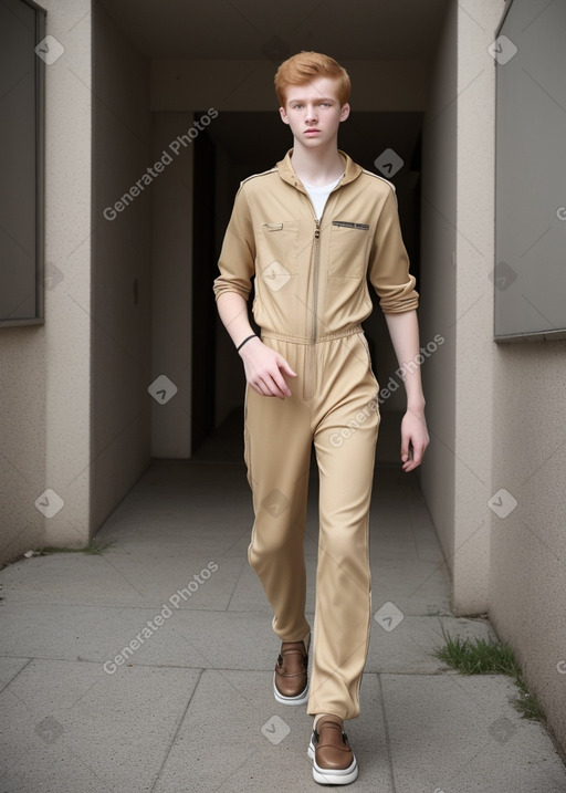 Teenager male with  ginger hair