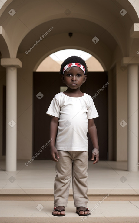 Kenyan infant boy with  white hair