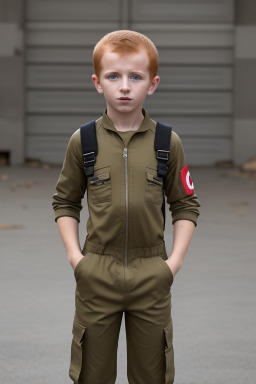 Turkish child boy with  ginger hair