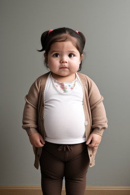 Peruvian infant girl with  brown hair