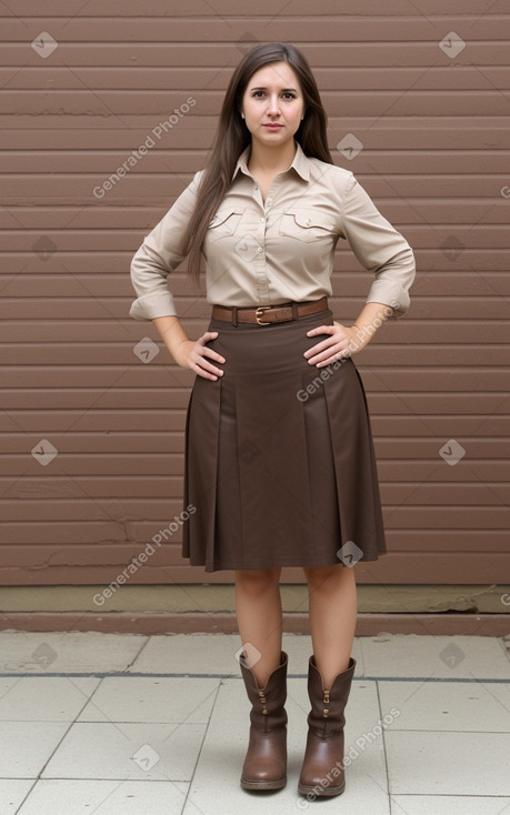 Paraguayan adult female with  brown hair