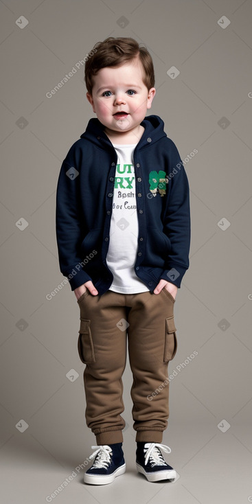 Irish infant boy with  brown hair