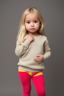 Bolivian infant girl with  blonde hair